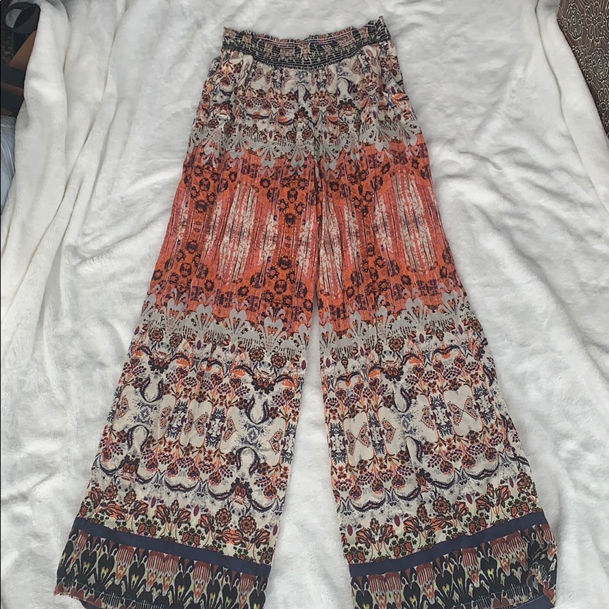 Patterned Cotton Pants